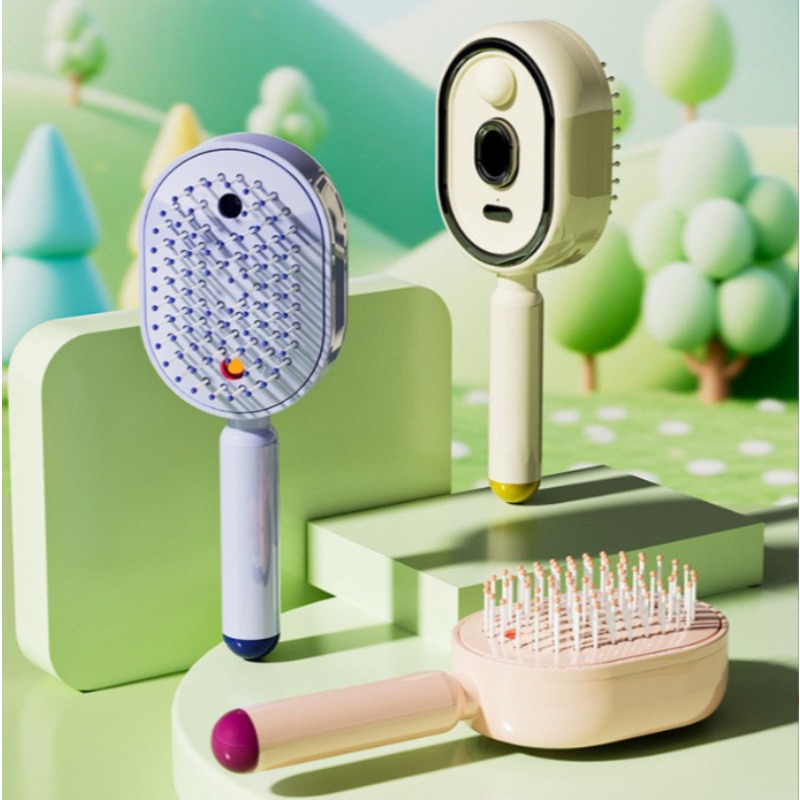 Hair Care Essential Oil Atomizing - Peine de masaje eléctrico con airbag