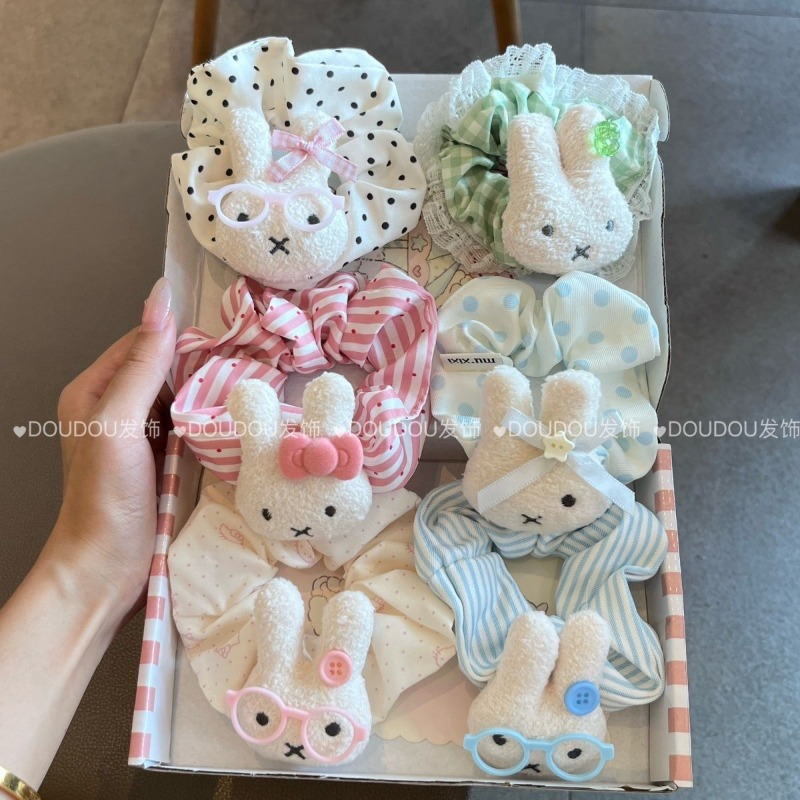 Hair Care Gift Set - Nuevo Coletero Elástico Grande Miffy, Bonito