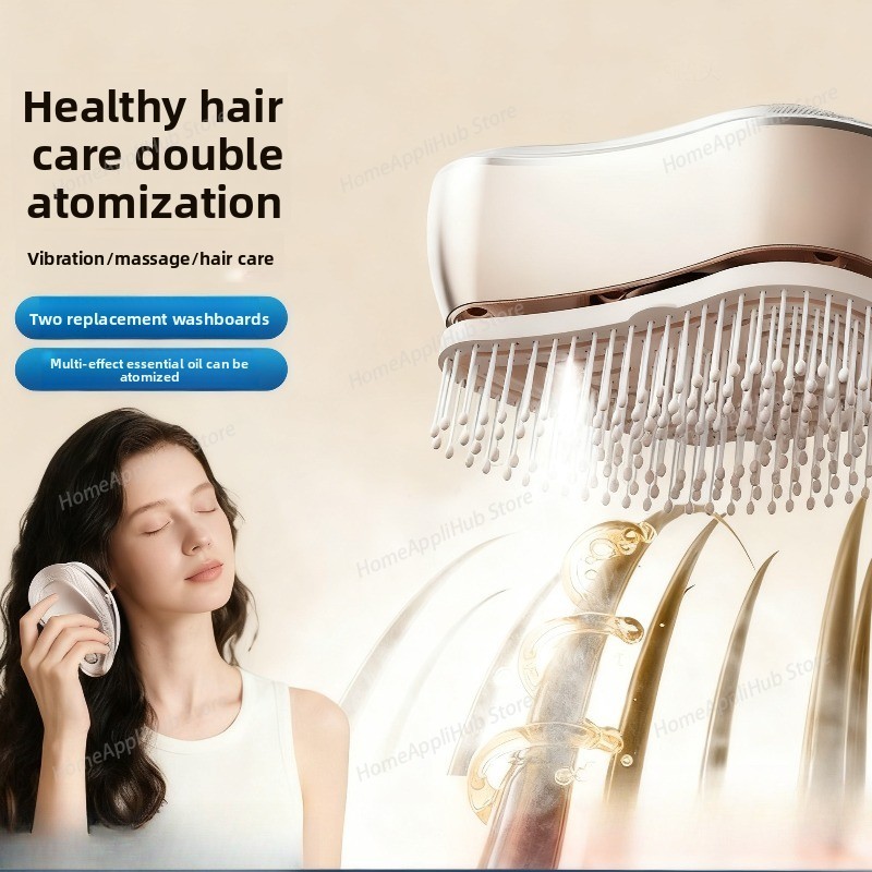Hair Care Essential Oil Atomizing - Peine de masaje, masajeador en aerosol
