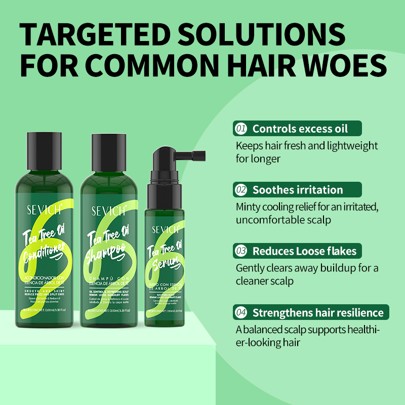 Champú con esencia de árbol de - Hair Care Set reseña y precio