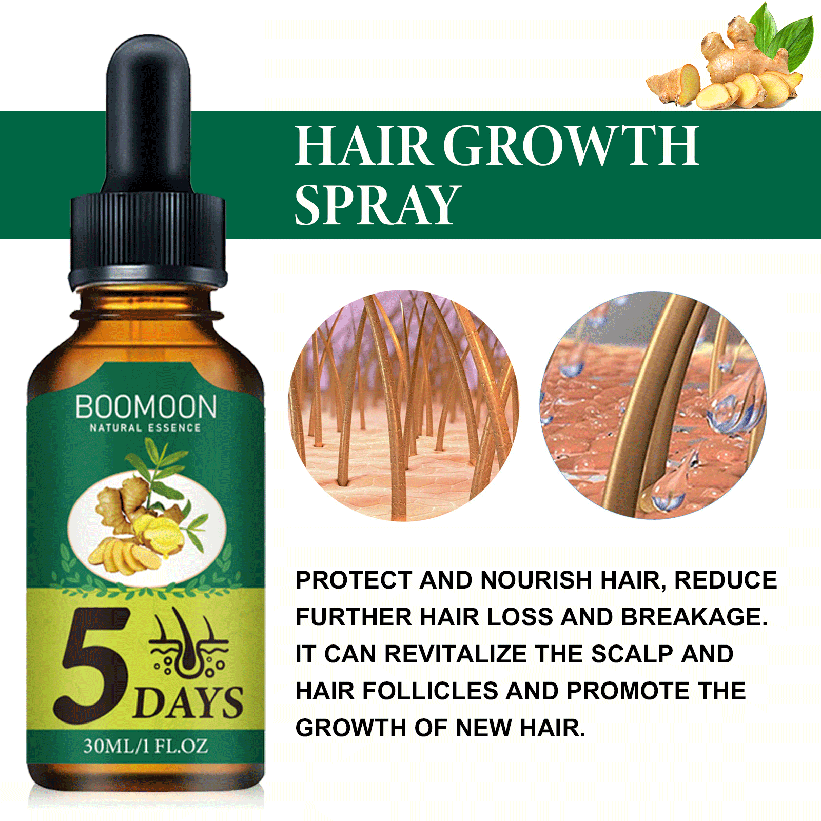 Aceite de esencia para el crec - Hair Care Essential Oil Atomizing reseña y precio