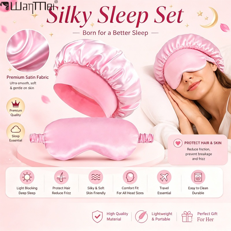    Set de Antifaz de Satén pa - Hair Care Gift Set reseña y precio