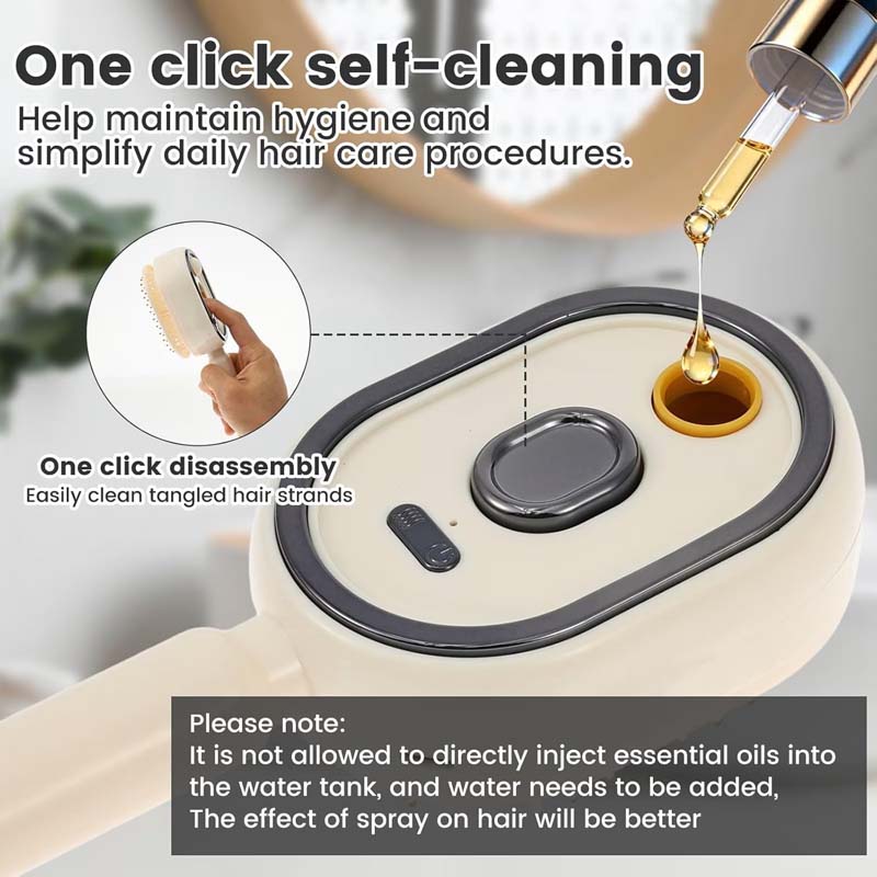 Peine Eléctrico de Masaje con  - Hair Care Essential Oil Atomizing reseña y precio
