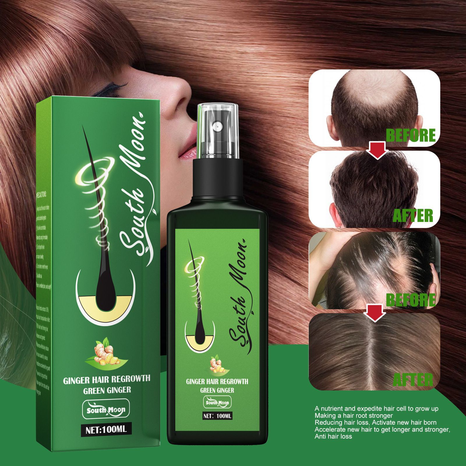 Spray para el Crecimiento del  - Hair Care Herbal reseña y precio